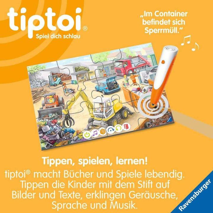 Produktbild tiptoi Puzzle für kleine Entdecker: Müllabfuhr (12 Teile)