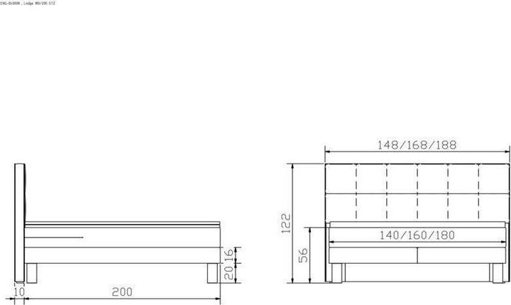 Actual product image Hasena Lodge (160 x 200 cm)