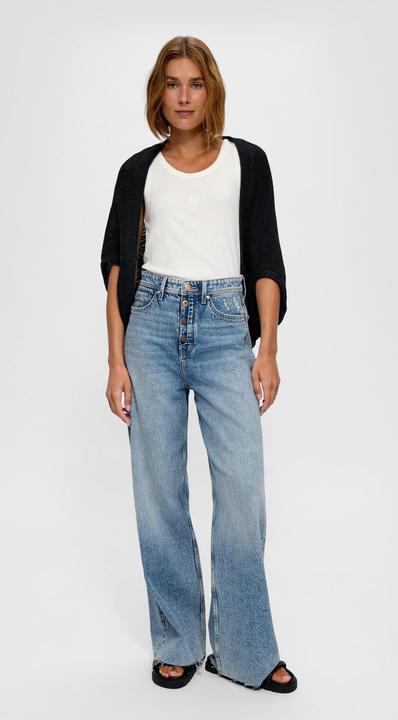 Produktbild s.Oliver Strickjacke Strickponcho aus Baumwollmix (One Size)