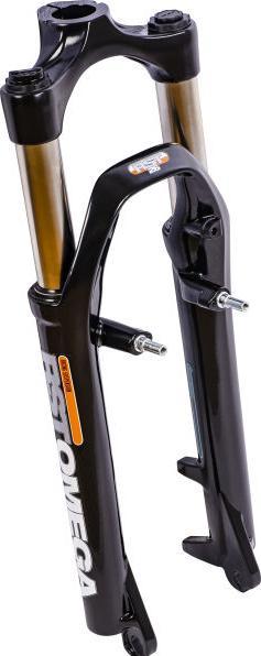 RST MTB Federgabel Omega T 26" für Disc & V-Brake schwarzglanz (80 mm, Feder)