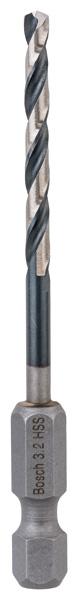 Actual product image Bosch Professional Zubehör HSS twist drill with hexagonal shank. 3.2 x 36 x 75 mm. Pack of 1 (3.2 mm)