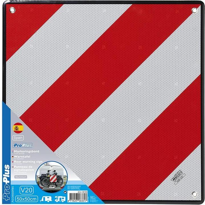 Actual product image ProPlus Aluminium warning sign