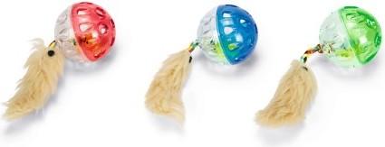 Beeztees Bz Balle Avec Ressort Cloche Sort (Jouet à balle chat)