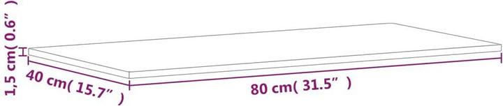 Actual product image VidaXL Kailani (80 x 40 x 1.5 cm)