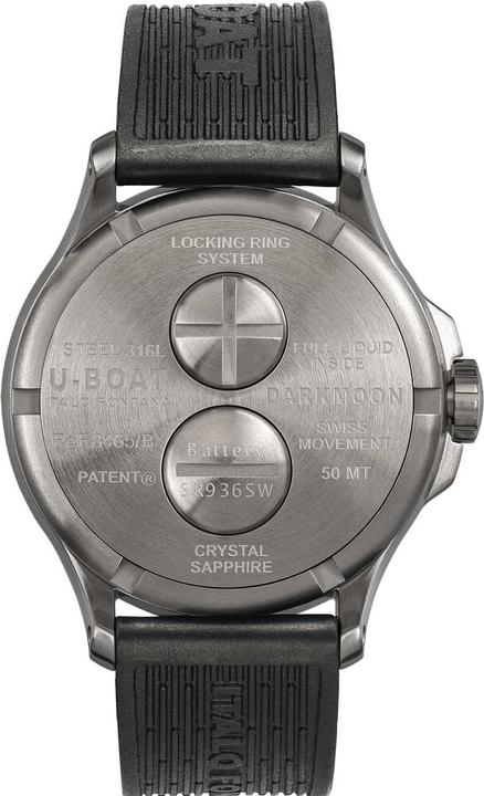 Produktbild U-Boat 8465/B Darkmoon Red SS 44mm 5ATM (Swiss Made, 44 mm)