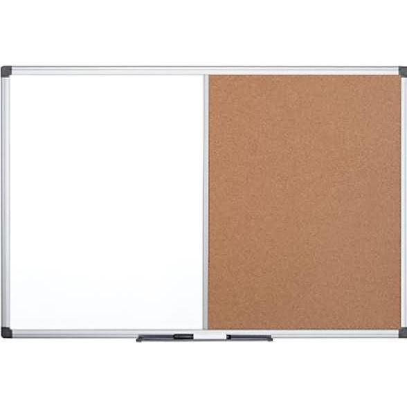 Bi-Office, Präsentationstafel, Kombitafel Maya Kork/Whiteboard-Melamin 120x120cm (120 x 120 cm)