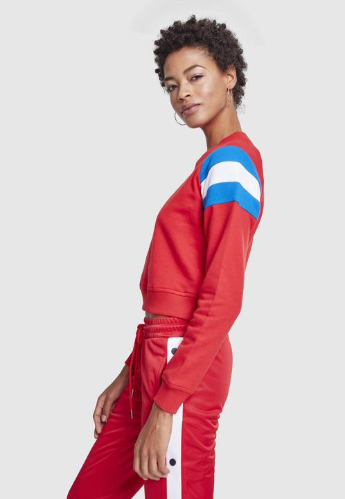 Produktbild Urban Classics Ladies Sleeve Stripe Crew (5XL)