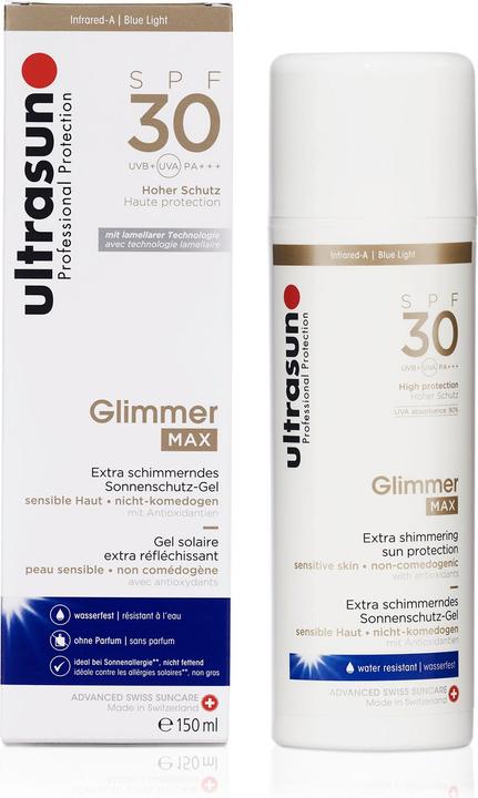 Actual product image Ultrasun Glimmer MAX (Sun gel, SPF 30, 150 ml, 230 g)