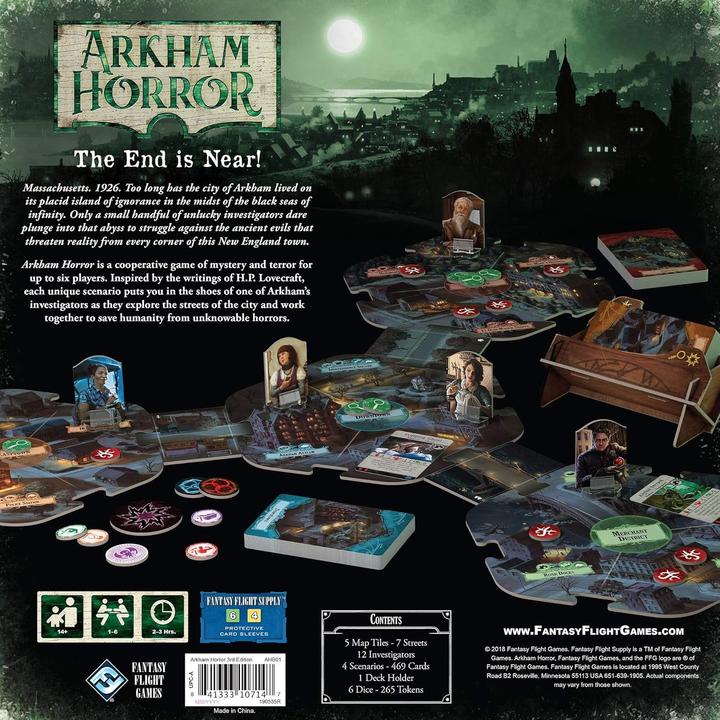 Produktbild FFG Arkham Horror 3rd Edition - EN,, Standard, FFGAHB01 (Englisch, 1 - 6 Spieler)