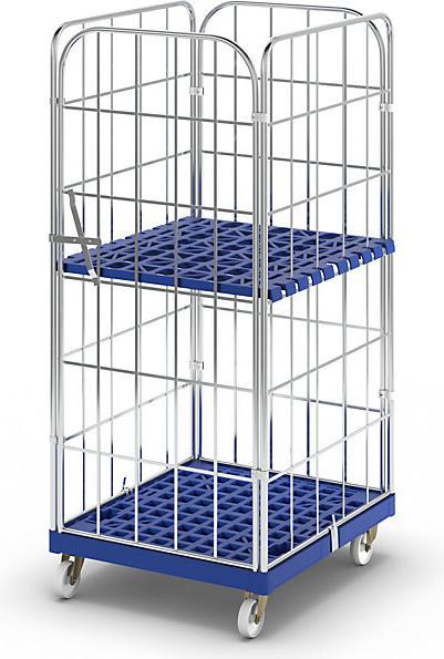 Actual product image kaiserkraft Roller container with plastic roller plate (500 kg)