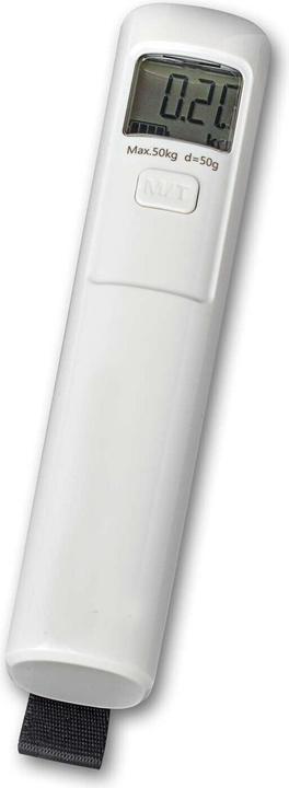 Produktbild Maul MAULtrek Kofferwaage Wägebereich (max.) 50 kg Ablesbarkeit 50 g Weiss (3.40 x 14.70 cm)