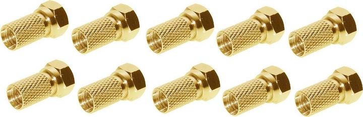 Produktbild Shiverpeaks SHVP 85009-10AG F-Stecker 6.7 vergoldet mit grosser Mutter 10 (Antennenkabel)