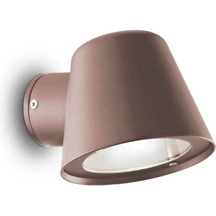 Ideal lux, Gartenbeleuchtung, GAS Wandleuchte GU10 dimmbar Braun IP43 213095 (GU10, IP43)
