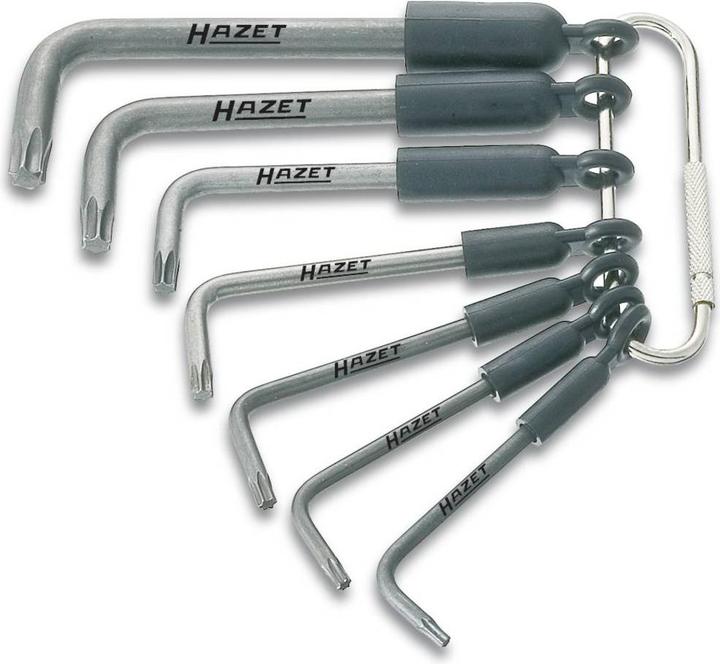 Produktbild HAZET Winkelschraubendreher Satz 2115-T/7R ∙ Innen TORX Profil ∙ T8 ∙ T10 ∙ T15 ∙ T20 ∙ T25 ∙ T30 …