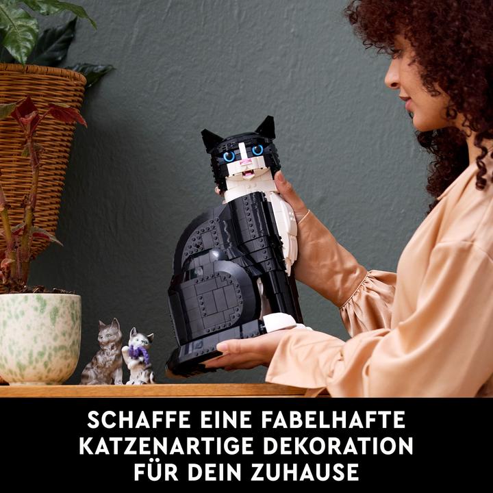 Produktbild LEGO Schwarz-weisse Katze (21349, LEGO Ideas, LEGO Seltene Sets)