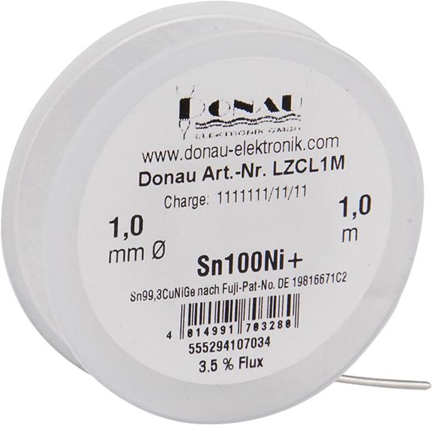 SOLDER TIN "CLEAR" 1m - 1 mm Sn100Ni+ (Soldering Coil Kit)