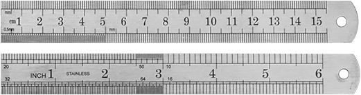 Produktbild Donau STAHL-LINEAL 150 mm (150 mm)