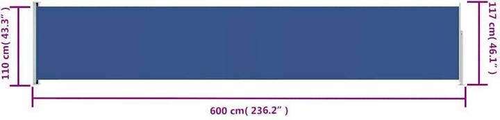 Image du produit vidaXL Seitenmarkise (6 m)