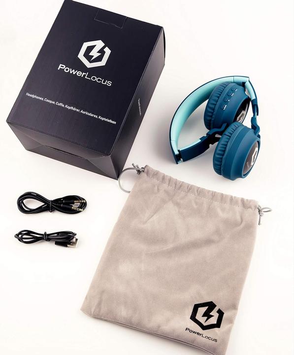 Actual product image PowerLocus Wireless Headphones Buddy Kids (blue)