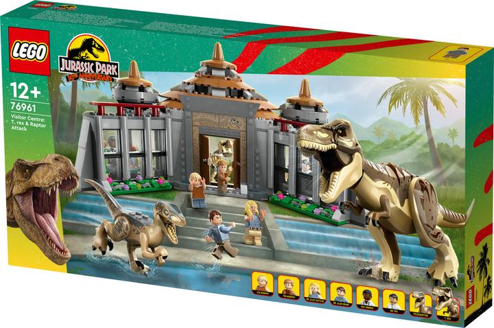 Image du produit LEGO Attaque du T. rex et du raptor sur le centre des visiteurs (76961, LEGO Jurassic World)