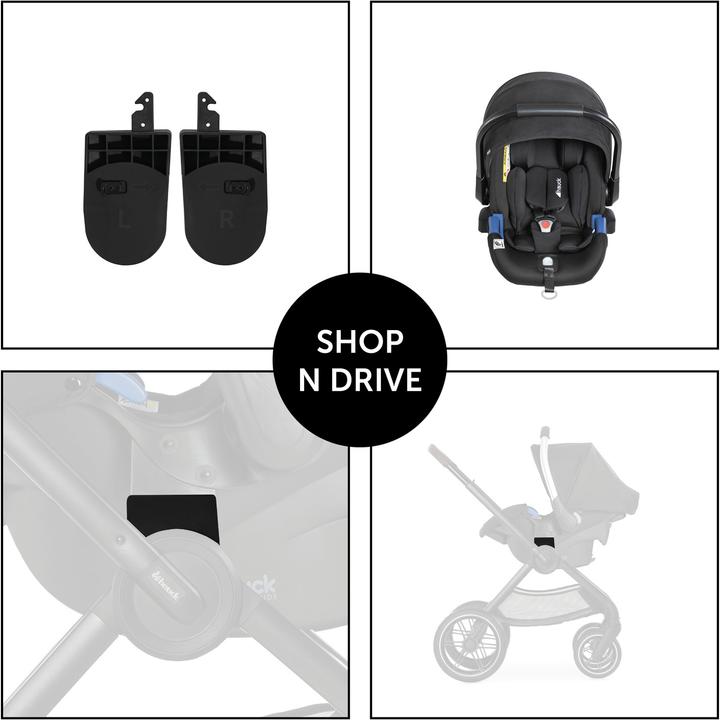 Produktbild Hauck Walk N Care Adapter Black