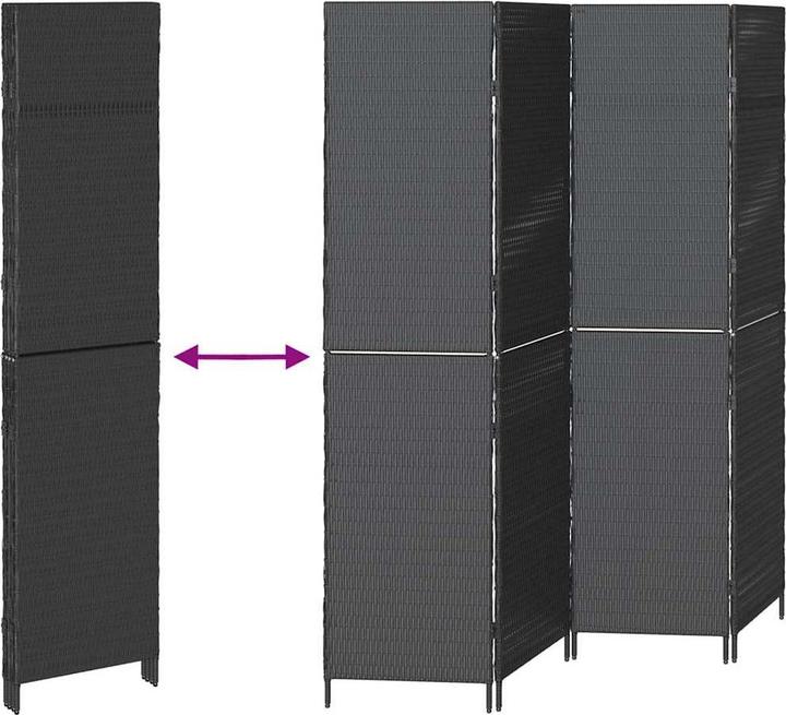 Image du produit vidaXL Séparation de pièce noire