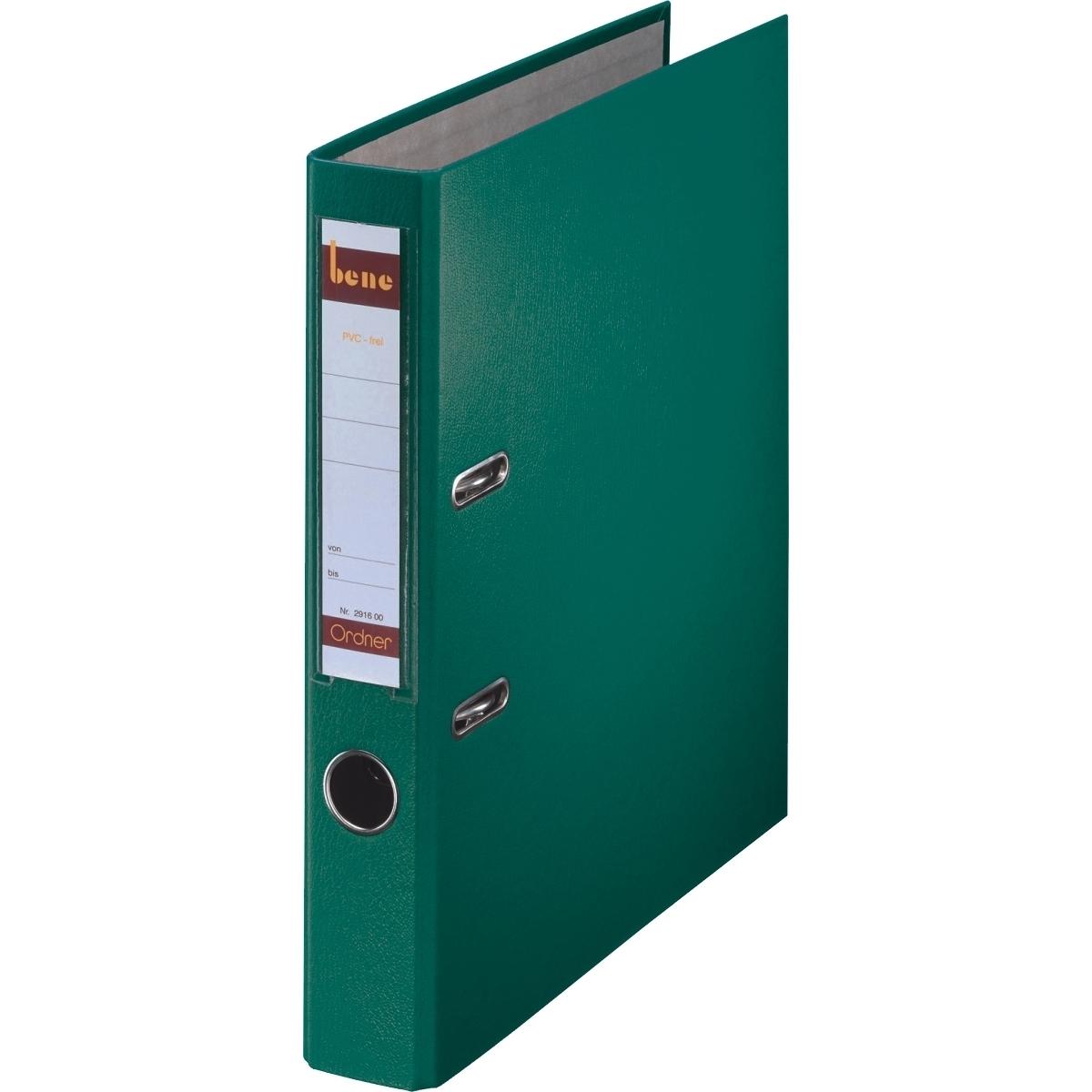 Leitz, Ordner, Ordner No.1, PP-kaschiert, Einsteckrückenschild, A4, 52 mm, grün 1 (A4, 52 mm, 1 x)