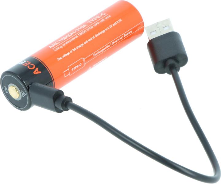 Actual product image AceBeam E70 Mini LED-Taschenlampe mit 2.000 Lumen, CRI90+, inklusive Akku (11.10 cm, 2000 lm)