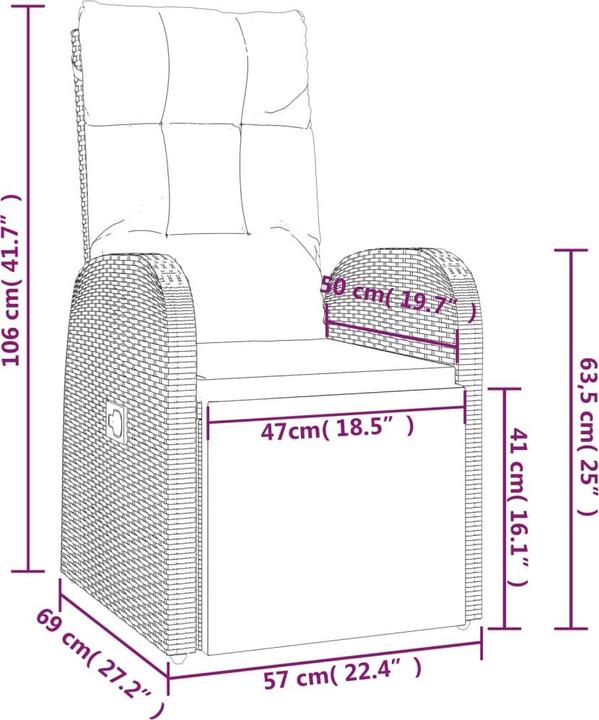 Produktbild vidaXL Garten Essgruppe
