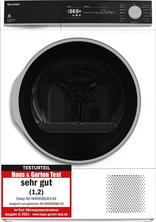 Sharp KD-NHH8S8GW3-DE (8 kg, Droite)