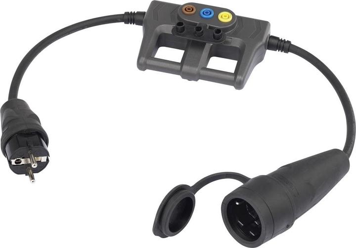 Produktbild Voltcraft Messadapter ( Schutzkontakt-Gummi-Stecker (Adapter)