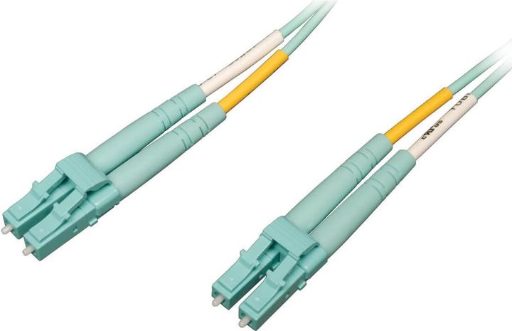Eaton 10Gb/100Gb Duplex Multimode 50/125 OM4 LSZH Fiber Patch Cable LC/LC - Aqua 5m 16ft. (CAT7, 5 m)