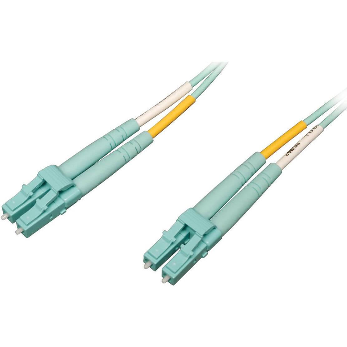Eaton 10Gb/100Gb Duplex Multimode 50/125 OM4 LSZH Fiber Patch Cable LC/LC - Aqua 5m 16ft. (CAT7, 5 m), Netzwerkkabel