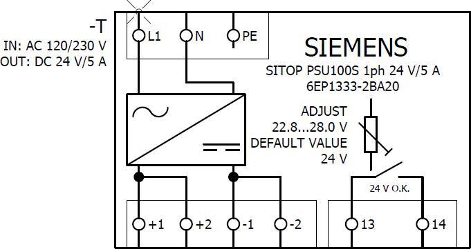 Produktbild Siemens Hutschienen-Netzteil (DIN-Rail