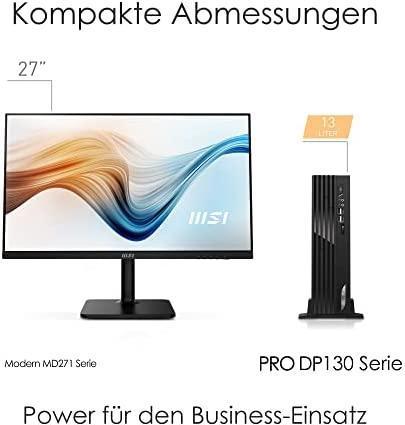 Actual product image MSI Desktop PRO DP130 11QL-003DE i3-10105F/8GB/256GB/black W10P (256 GB, 8 GB, Intel Core i3-10105F, GeForce GT 730)