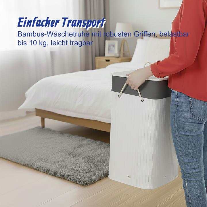 Produktbild Relaxdays Wäschekorb Bambus (105 l)