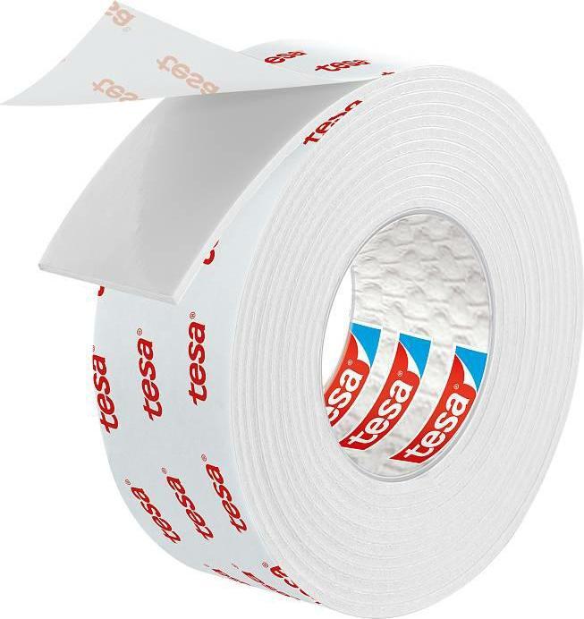 Actual product image tesa 77742-00002-00 SMS Permanent double-sided mounting tape for textured surfaces, white (19 mm)
