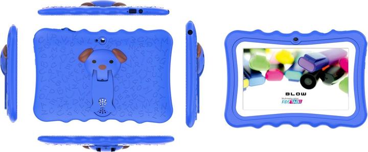 Image du produit Blow Tablet KidsTAB7 V2 4/32GB niebieskie etui 2MP (7", 128 Go, Bleu, Noir)