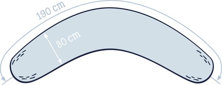 Actual product image Julius Zöllner Nursing pillow cover jersey, Little Dinos