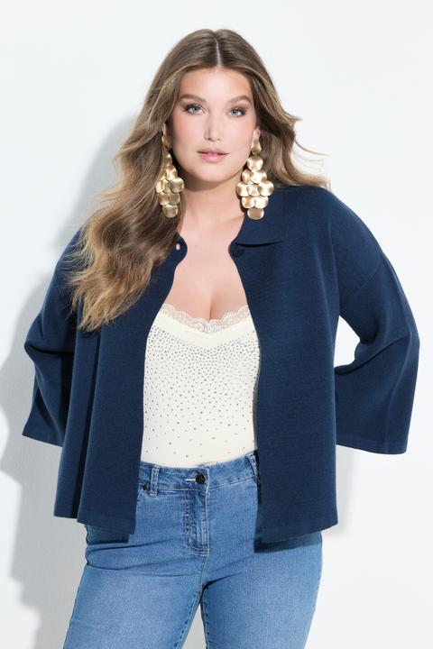 Produktbild Miamoda Strickjacke, Cape-Form, weite 3/4-Glockenärmel (58)