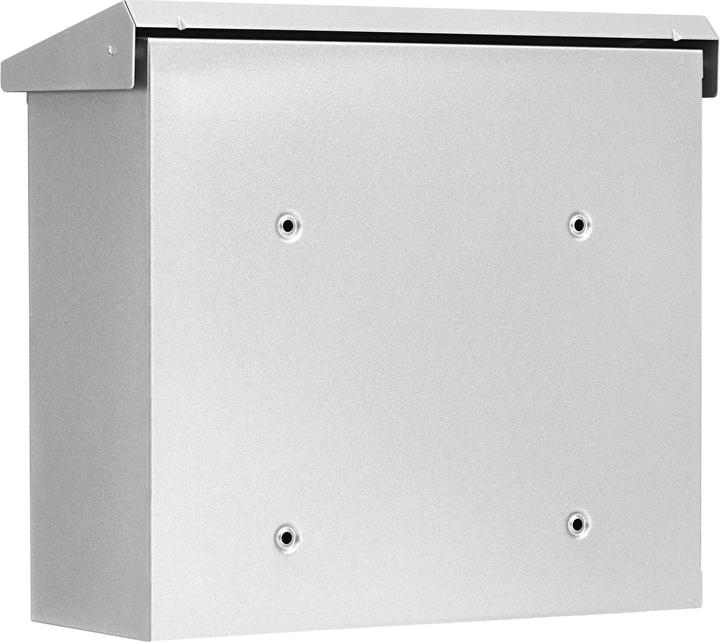 Produktbild Burg Wächter Briefkasten Stahl verzinkt BxHxT 380/340/148 mm Comfort 913 silber mit Öffnungsstopp
