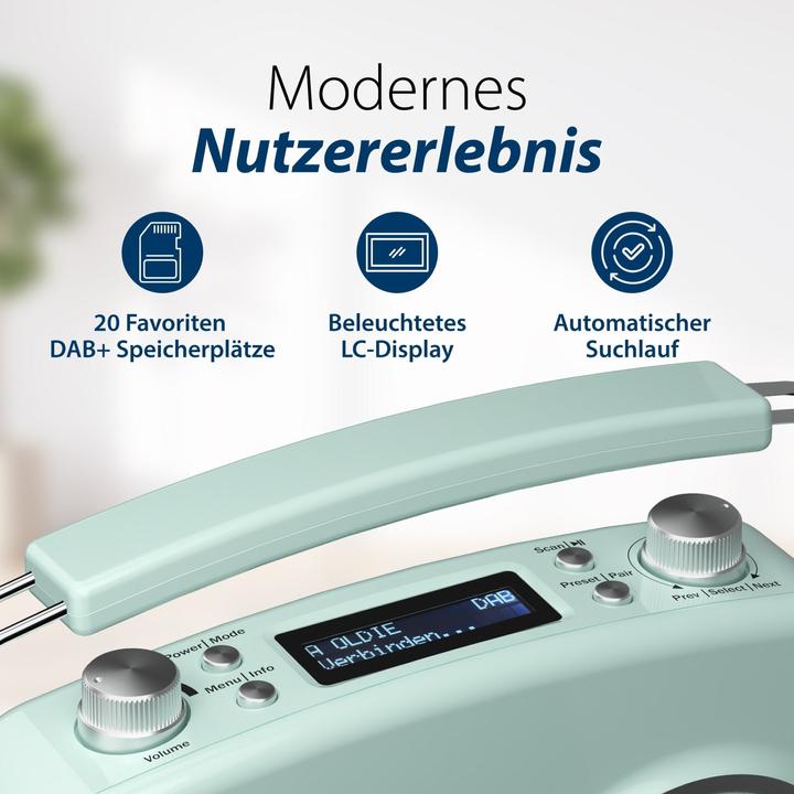 Actual product image Blaupunkt Nostalgic radio with DAB+ | LIDO VDR 10 (DAB+, Bluetooth)
