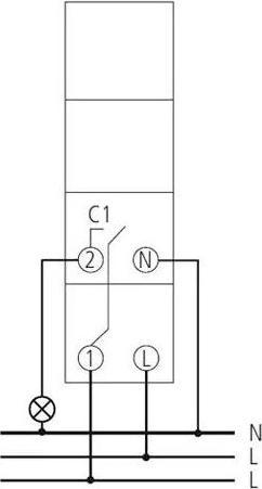 Actual product image Elbro REG timer talento 111 mini, on-off timer, sealable