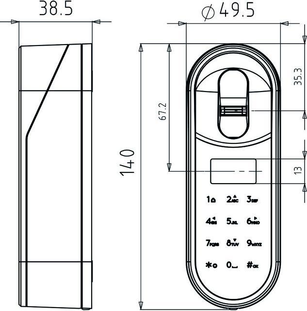 Produktbild Yale ENTR Fingerabdruck Lesegerät