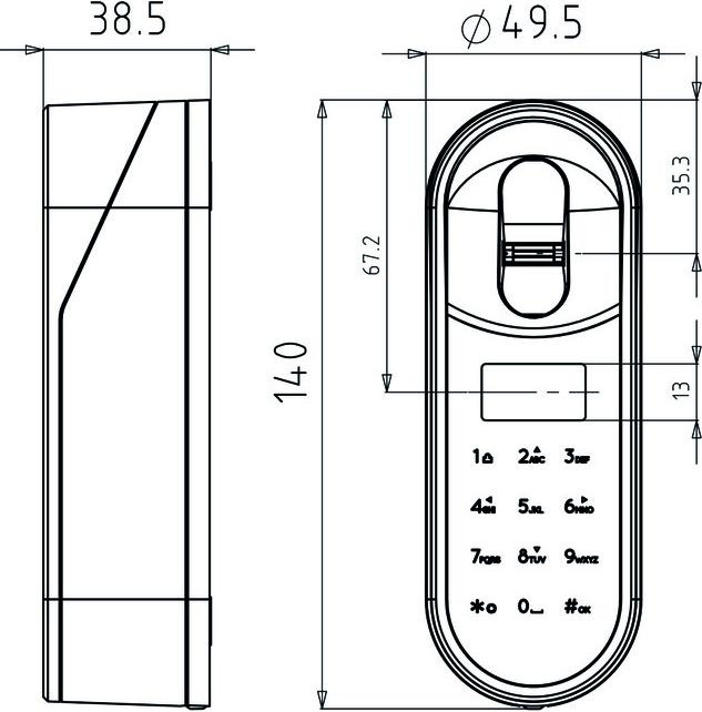 Produktbild Yale ENTR Fingerabdruck Lesegerät