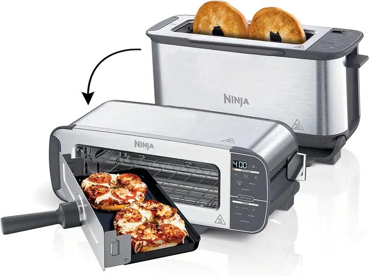 Actual product image Ninja 3-in-1 Multifunctionele Toaster, Grillplaat en Panini Maker - 7 Roosterstanden - RVS - ST202EU
