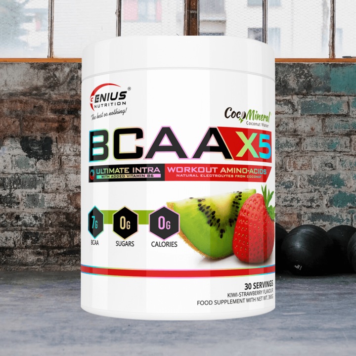 Actual product image Genius Nutrition BCAA-X5 (Kiwi Strawberry, 1 pcs., 460 g)
