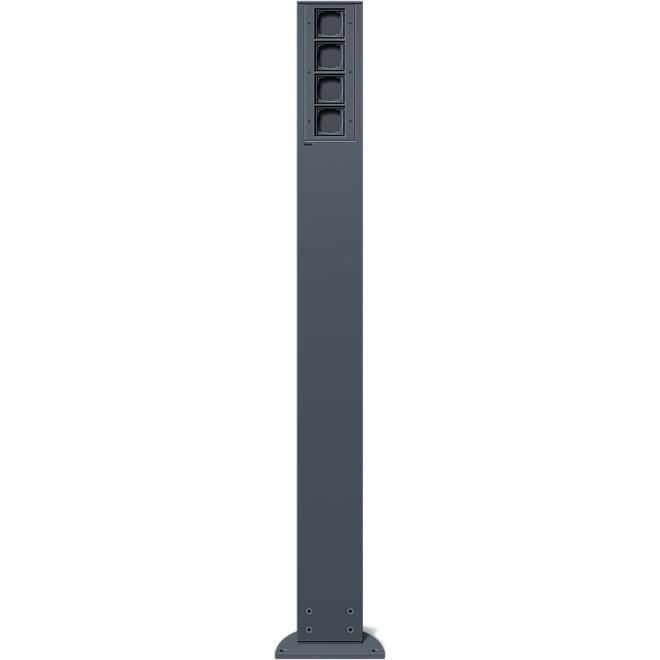 Gira 135428 1400mm anthrazit EnergiesÃ¤ule 4xLeereinheit, Elektronikzubehör + Gehäuse, Grau