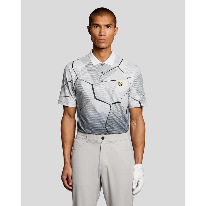 Produktbild Lyle and Scott Poloshirt mit geometrischem Muster (L)