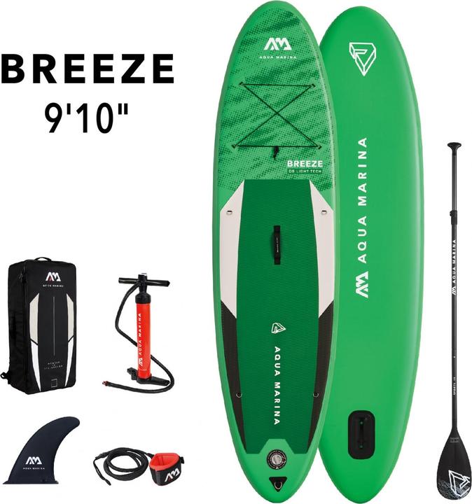 Aqua Marina Tavola da SUP All-Around 300x76cm con zaino con zip Pompa a doppia azione ARIA LIQUIDA (10'10")